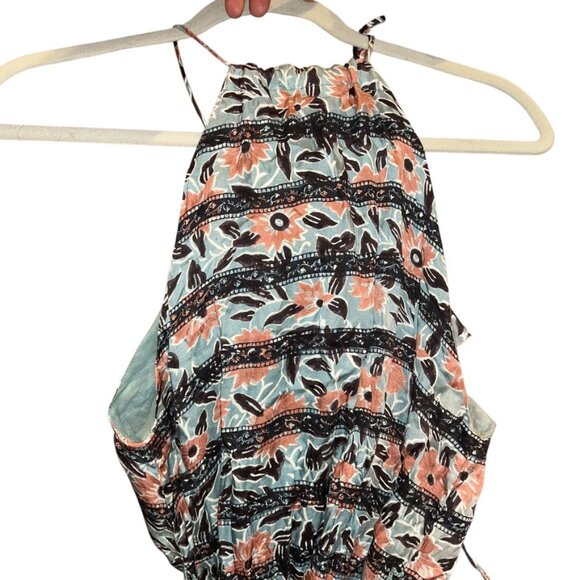 Roberta Roller Rabbit NEW NWT pink rose floral print halter tunic maxi d… - Picture 5 of 5